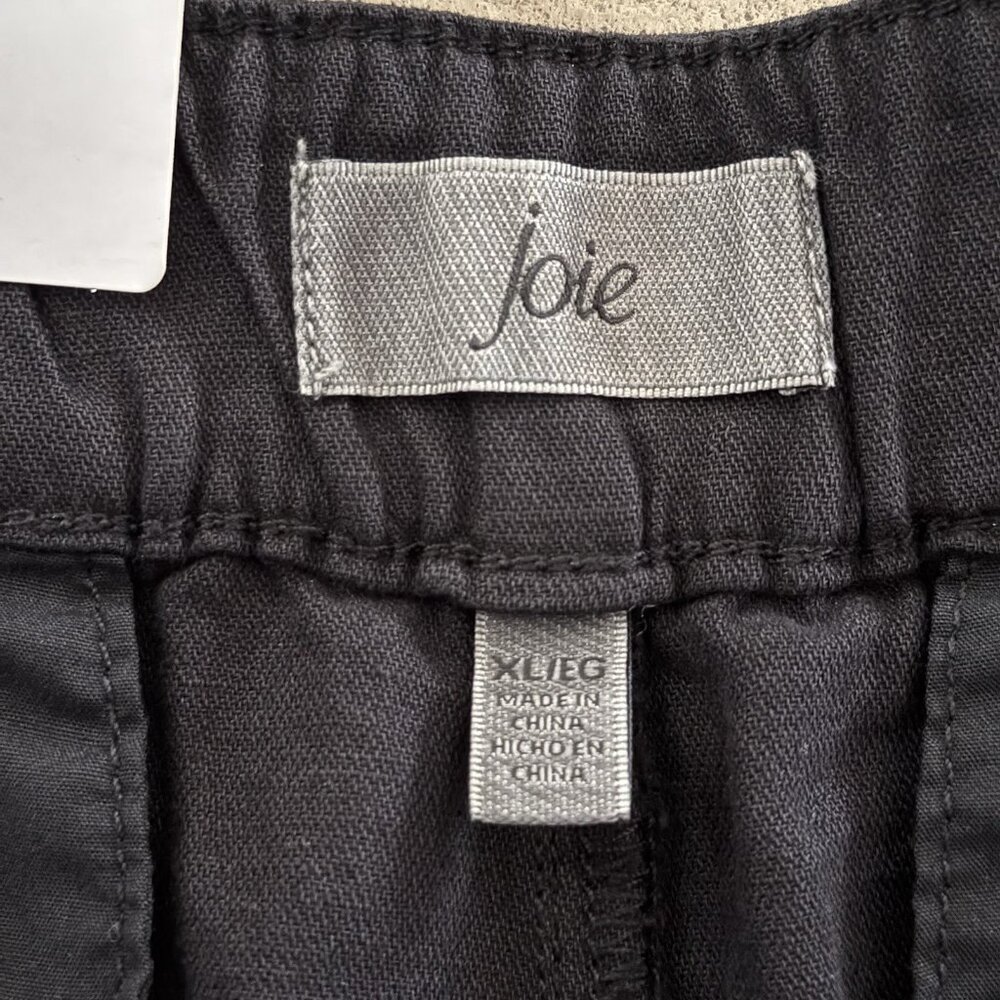 Joie Women’s Pleated Shorts Black Size XL Cotton Linen Blend NWT MSRP $158 - Picture 9 of 12